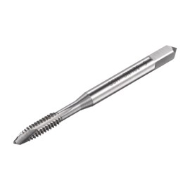sourcing map Spiral Point Threading Tap 6-32 UNC, HSS (High Speed Steel) Machine Thread Screw Tap 3 Straight Flutes Uncoated Tapping Tool H2 Tolerance