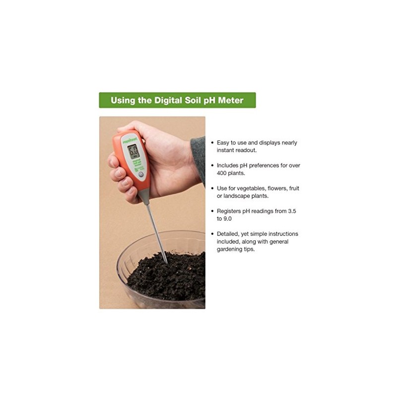 LUSTER LEAF 1845 RAPITEST DIGITAL Soil Plant Garden PH Sensor