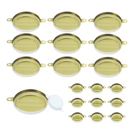 uxcell 20Sets Bung Caps, Drum Bung Plug, Galvanized Bung Plug, White Bung Caps with Silicone Seals Rings for 55 Gallon Drum, Oil Drum, Gas Tank and Fuel Tank