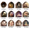 Pack of 12 3D Wall Stickers "Mouse in the Hole"