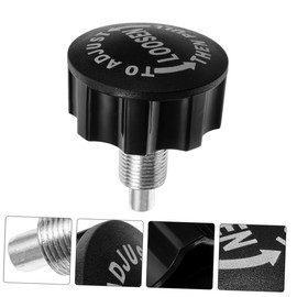 Toddmomy Ball Pin Fitness Knob Replacement, Durable ABS Gym Equipment Adjustment Screw for Exercise Bikes Home Fitness Machines, Black (2.55" x 2.16")
