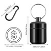 YUXIANLB 2 Pack Ear Plug Carrying Case Keychain, Waterproof Metal