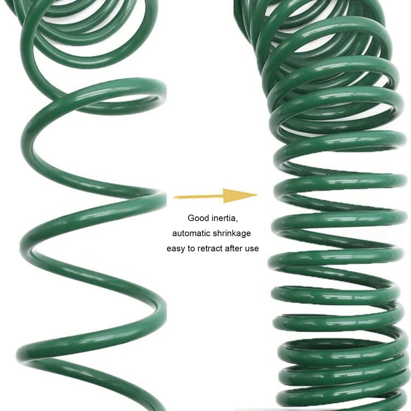 7.5M Coiled Water Hose Retractable Water Pipe Sprayer Connector Garden