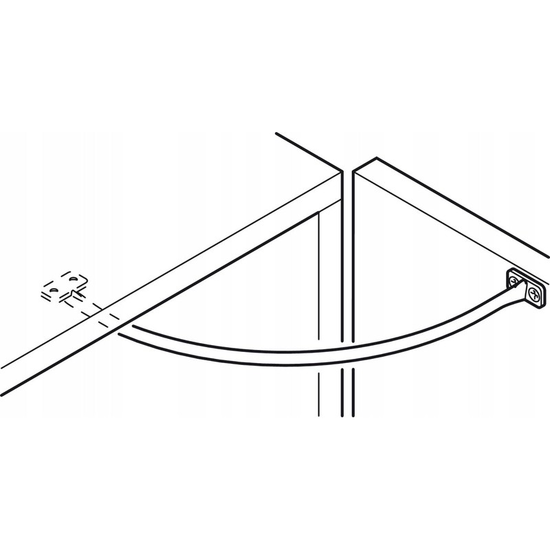Hafele Opening limiter for furniture doors, cabinet door, door opening