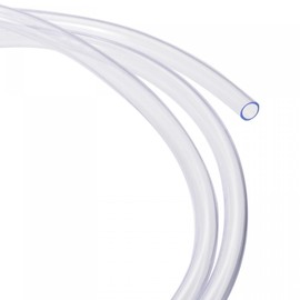 sourcing map PVC Tubing - Flexible Transfer Air Liquid Hose Apply to Garden/Pump/Irrigation (5/16" ID x 3/8" OD, 6.6Ft, Transparent)