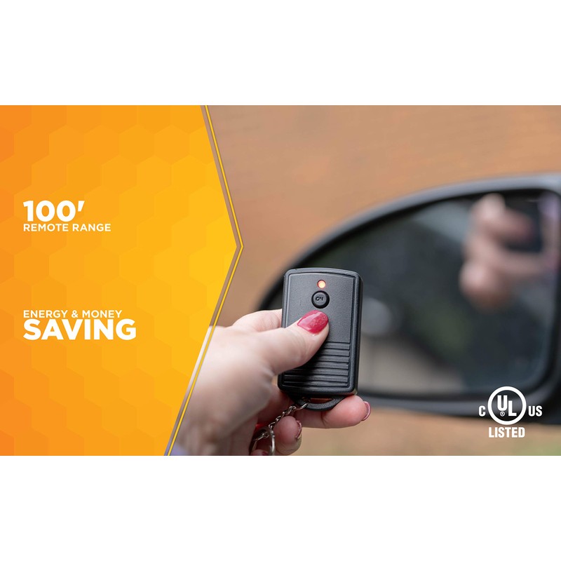 Woods 32555WD Weatherproof Outdoor Electrical Outlet Switch; Wireless Remote Control