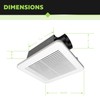 Homewerks 7114-02-HW DC Bathroom Fan 50-CFM 1.0 Sone White Ventilation