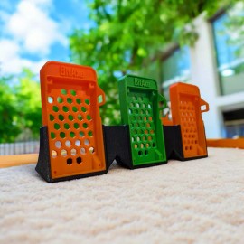 CryptoCloaks Triple BitAxe Stand - A simple good looking stand to show your three BitAxe's.