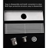 Linear Shower Drain Stainless Steel Odor Resistant Rectangular Floor Drain