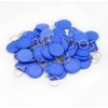 RFID Key Fobs, 125KHz TK4100/EM4100 Proximity Tags, 100-Pack, Blue