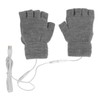 1Pair USB Heated Winter Gloves Mitten Knitting Hand Warmer Gloves