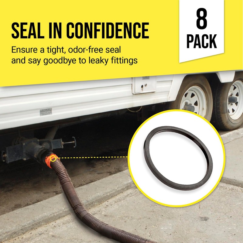 Mission Automotive RV Sewer Hose Replacement Gaskets - Elbow Seals