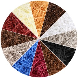 240 g Shredded Paper, Multicoloured Filling Material Gift, Raffia Filling Material for Packages, Packaging Material Filling Material for Packages, Gift Box, Gift Basket, DIY Decoration