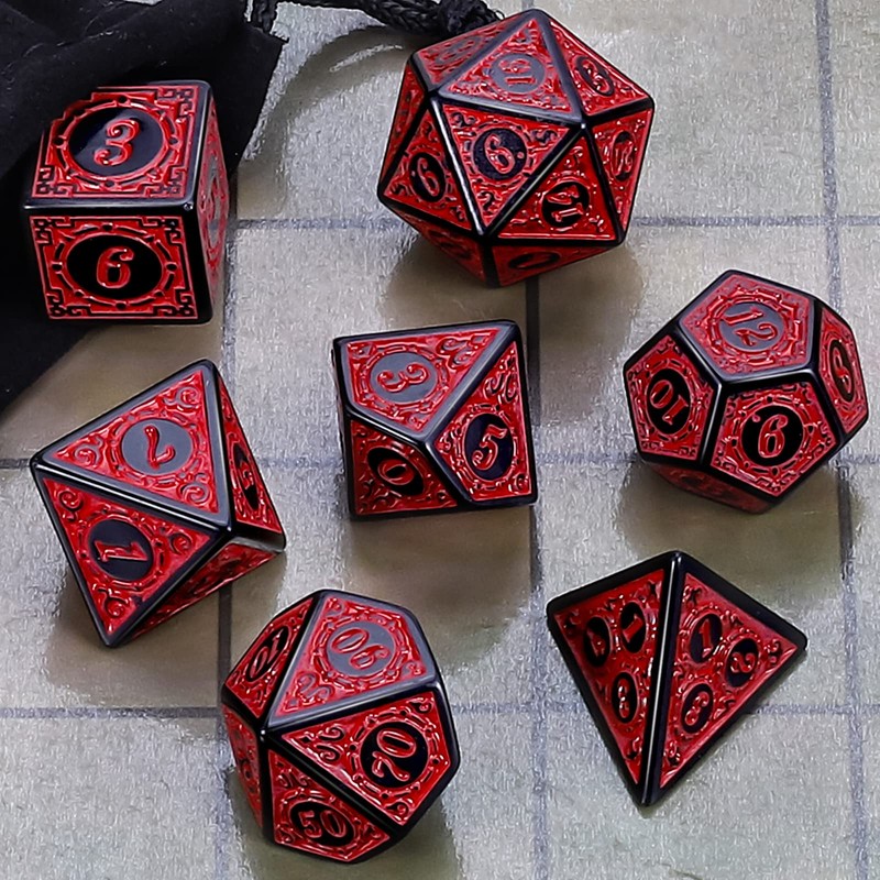 CiaraQ DND Polyhedral Dice Set for Dungeons and Dragons RPG
