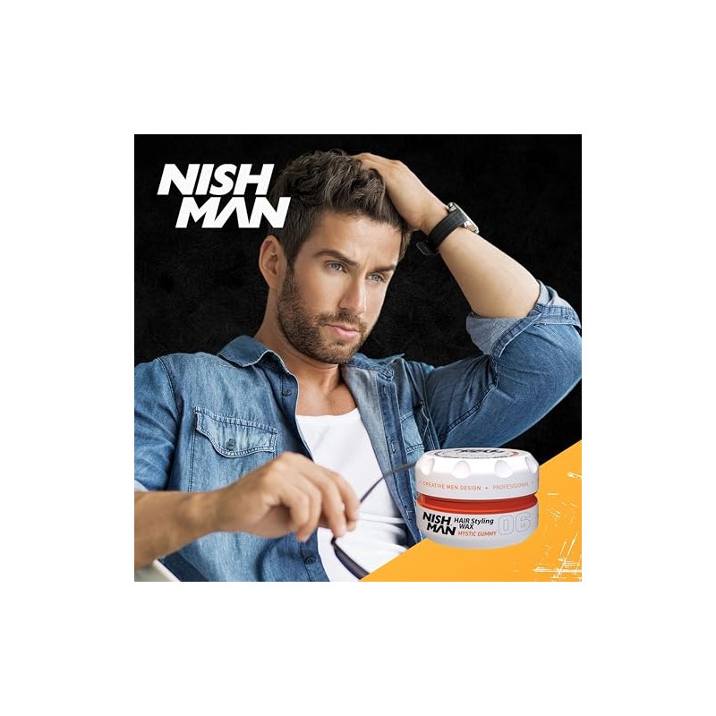 Nishman Serie Hair Styling (06 Mystic Gummy AQUA WAX, 150