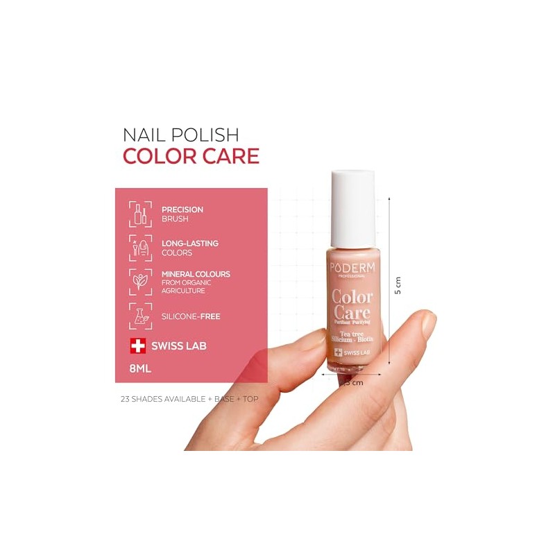 PODERM Nail Care Polish with Tea Tree - Beige |