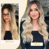 iAelev Ombre Blonde Wig - 18 Inch Medium Length Wavy