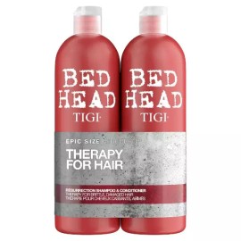 Tigi Bed Head 어반 안티 + 도트 부활 샴푸 및 컨디셔너 데미지 레벨 3 25.36 온스 (2 팩) Tigi Bed Head Urban Antidotes Resurrection Shampoo and Conditioner Damage Level 3, 25.36 Ounces (2 Pack)