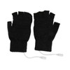 USB Heated Gloves Full Half Fold Back Warm Heated Winter