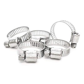 Pisces 5 Pack - 16-25mm Stainless Jubilee Clips to Fit 20mm Hose