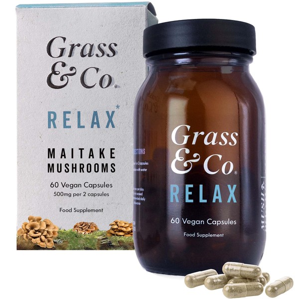 Grass & Co. Relax - 15,000mg Maitake Mushrooms with Ashwagandha