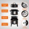 18 Inch Vertical Charcoal Smoker, 3-in-1 Heavy Duty