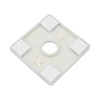 Tsnamay 2 Pcs Wall Split Flange, ABS Square Self-Adhesive Escutcheon