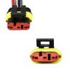 YUNPICAR 18 Gauge 3 Pin Way Car Waterproof Electrical Connector