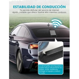 Kit de Mount para Starlink Mini para Coche, Kit de Montaje con Ventosa para Starlink Mini para Ventana y Techo Corredizo de Coche, Base para Starlink Mini, Mini Soporte para Starlink Mini, Accesorios
