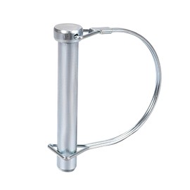 DTGN 12mm x 80mm (DxL) Shaft Locking Pin - 1Pack - Good for Farm Trailers Lawn - Carbon Steel Round Trailer Coupler Pin - Silver Tone