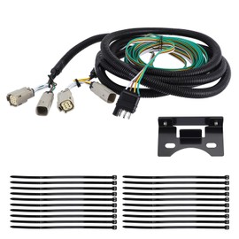 AotoParts 58992 Custom Towed Vehicle RV Wiring Harness for Ford Bronco 2021-2024, 4-Way Flat Trailer, Plug-and-Play