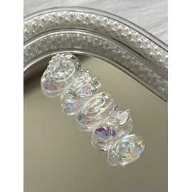 Clear Nocturne Handmade Nail Tips - Point / 클리어녹턴 수제네일팁 - 포인트