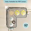 Nieifi Adhesive Corner Shower Caddy Shelf Basket Rack with Hooks,