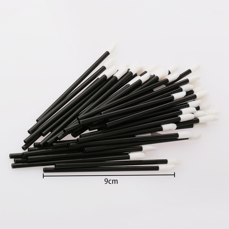 ALLVD Disposable Lip Brushes 100pcs Portable Disposable Lip Brush Hollow