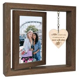 EYITUPC A Sister is God's Way of Making Sure We Never Walk Alone Picture Frame BFF Bestfriend Besties Birthday Gifts from Sisters Adult (Display Two 4x6)