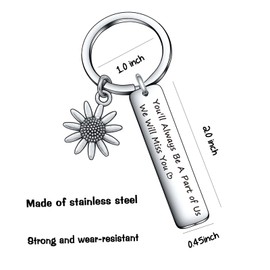 De&ai Goodbye Farewell Gift Appreciation Jewelry coworker Leaving Keychain Colleague Jewelry Friendship Gift Coworker Retirement Jewelry Bestie Gift Best Friend Gift New Job gift