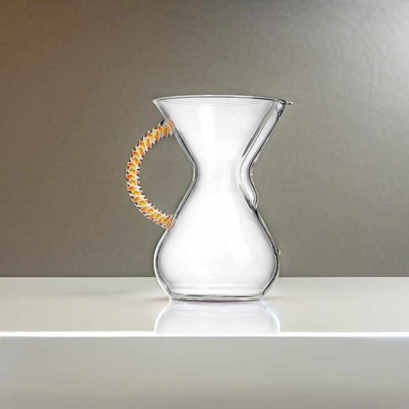 Chemex Pour-Over Glass Coffeemaker - Twisted Glass Handle Series -