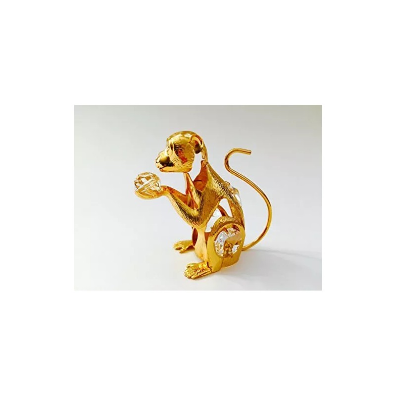 KG & C Year of Monkey FIGURINE - ORNAMENT 24KT