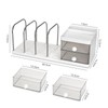 RISEMART Desk Organiser with File Holder, Versatile Desk Tidy Stationery