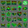 CHARLENT Glow in The Dark Rainbow Temporary Tattoos - 74
