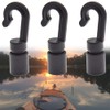 Duunshylw 10 Pcs Shock Cord End Hook Kayak Bungee Hook