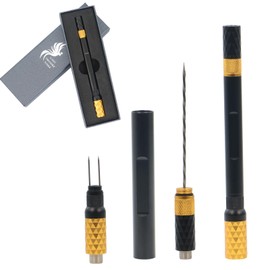 Cigar Punch Cigar Draw Enhancer and Cigar Nubber 4 in 1 The Cigar Punch for all Cigars is a Practical and Essential Cigar Accessories for Cigar Lovers Great Gift for a Man （Black Gold）