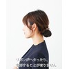 Koeido Barrette with Chignon Net, Simple Ribbon, Brown