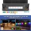 VOLISUN Solar Deck Lights ,7 Colors&Warm White Outdoor 4-Pack Waterproof