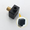 DEOLER Matte Black Wall Supply Elbow for Hand Shower Brass