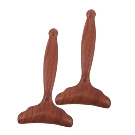 NOLITOY 2pcs Wooden Gua Sha Facial Massage Tools Fan Shaped Scraping Board for Face Neck Relaxation Portable Tool for Home Travel Spa