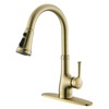 WEWE Vintage Kitchen Faucet with Pull Down Sprayer, Stainless Steel