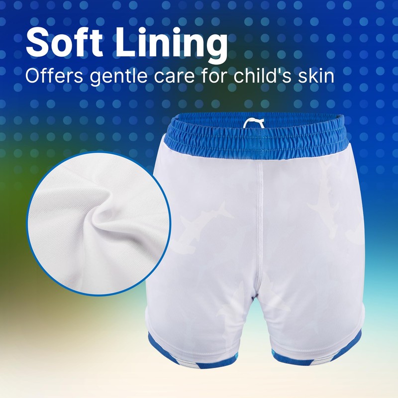 BIG ELEPHANT Pack of 2 Boys' Swimming Shorts with Compression
