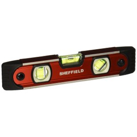 Sheffield 58640 9 Inch Magnetic V-Groove Torpedo Level