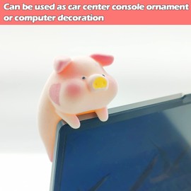 Swinging Pig Car Hanging Ornament, Lucky Piggy Rear View Mirror Accessories, Pig Car Accessories for Women/Men Cute Decor Rearview Mirror Charms, Small Gifts